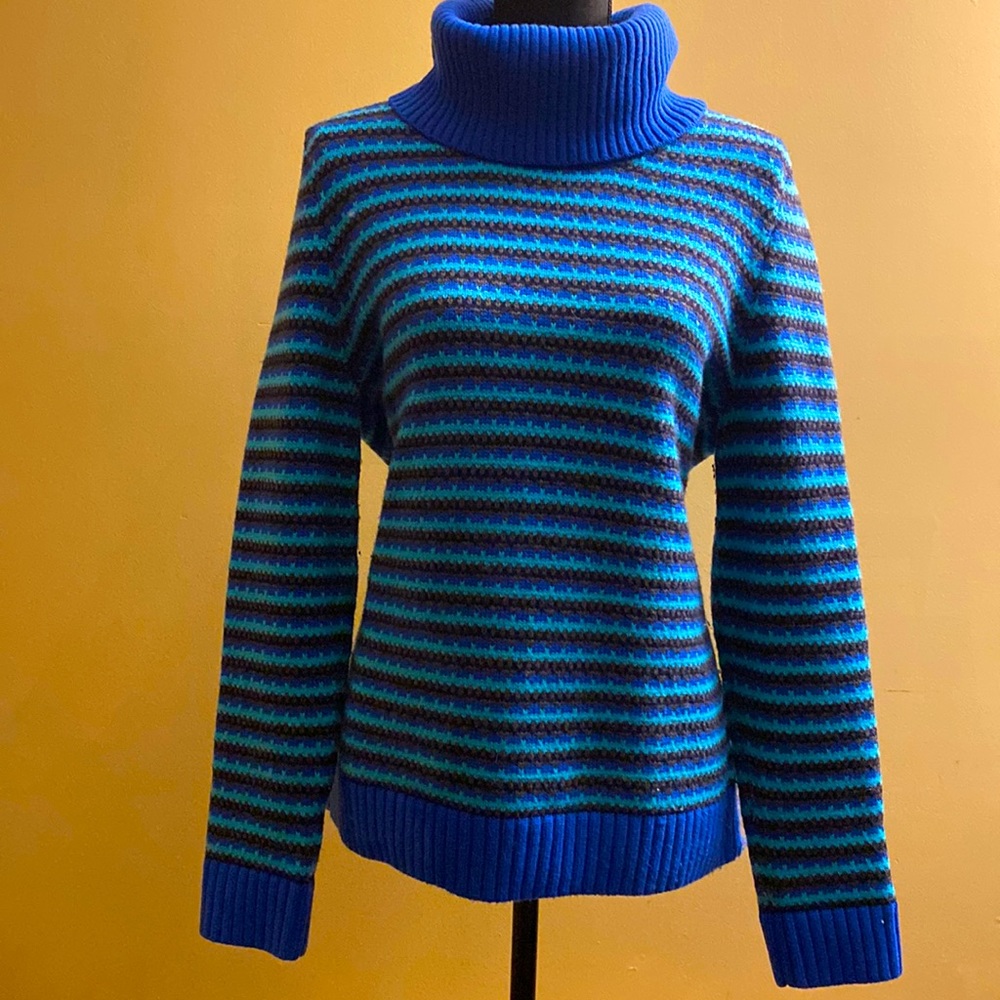 Talbot Nylon and Lambs Wool Pullover Turtleneck Sweater Large